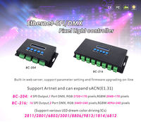 Controlador de Luces Pixel BC-216 Artnet-SPI/DMX, Controlador de Pixel LED Programable por PC para Tiras LED RGBW Ws2815 Ws2811