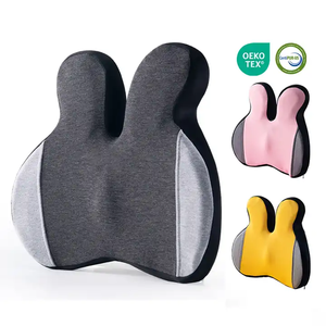 Lapin mousse à mémoire de forme tricoté à rebond lent soutien lombaire coussin de chaise de bureau siège de <span class=keywords><strong>voiture</strong></span> et <span class=keywords><strong>dos</strong></span> lecture et oreiller de repos au lit - Product Image 1