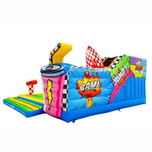 Toboggan aquatique gonflable extérieur, <span class=keywords><strong>attraction</strong></span> de parc aquatique pour événements et festivals estivaux, espace super coloré - Product Image 5