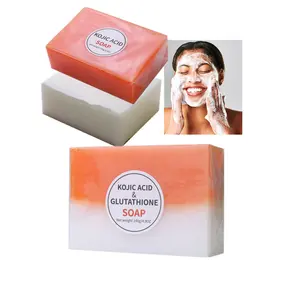 थोक स्नान हस्तनिर्मित साबुन 100% कार्बनिक पपीता Whitening विरंजन glutathione Kojic एसिड साबुन संवेदनशील त्वचा के लिए