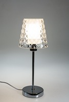 Lampu Meja Kaca Modern untuk Kamar Tidur dengan Saklar di Kabelnya