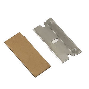 100ชิ้นใบมีดโกนขอบเดี่ยวเกรดดีไอวายทำจากเหล็กกล้าคาร์บอนสูงปุ่มกดสำหรับแครปเปอร์มีด - Product Image 2