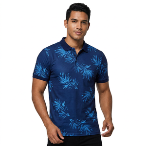T-shirts de golf pour hommes confortables, respirants et à séchage rapide, col rond, coupe classique, manches courtes, mélange de coton et de polyester de qualité supérieure, vente en gros - Product Image 1