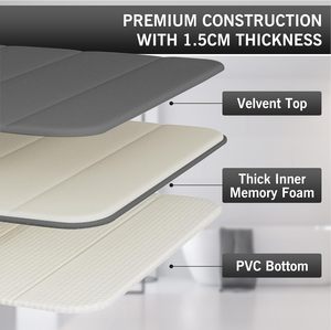 Custom Design <b>Bathroom</b> Quick Drying Absorben Diatomaceous Earth Diatom Bath <b>Mat</b> Non slip Diatomite Bath <b>Mat</b> Stone Bath <b>Mat</b> - Product Image 4