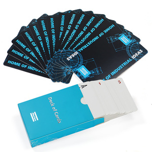 Venta al por mayor profesional personalizado para la baraja de naipes real de plástico para juego de cartas impresas con estuche promocional - Product Image 3