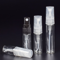 Vente en gros de flacons vides en verre de 2ml 3ml 5ml 10ml design fantaisie mini atomiseur clair brume de parfum en verre échantillon flacon pulvérisateur