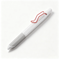Stylo bille rotatif trois couleurs UNI Jetstream SXE3-2503-28 0,28 mm avec grip en aluminium et clip en acier inoxydable, rechargeable, pour l'école