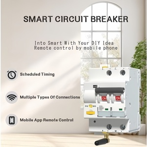 SLS Tuya Smart WiFi RCCB/MCB Circuit Breaker 1P-4P 10A-63A 220V/380V APP <strong>Remote</strong> Control Manual Lockout 6kA Breaking Capacity CE - Product Image 2