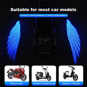 Angel Wings xe máy ánh sáng Chào mừng ánh sáng chiếu đèn phía sau đèn sương mù đèn xe máy Đèn trang trí xe máy - Product Image 6