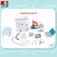 Puzzle pour enfants, petit microscope scientifique en bois, laboratoire informatique pour enfants, jouets d'éducation précoce