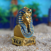 Statue de pharaon roi mort, peinte à la main en résine, art antique, momie de l'Égypte ancienne, figurine de décoration d'intérieur, modèle miniature