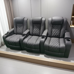 Modernes Heimkino VIP Cinema <span class=keywords><strong>Sofa</strong></span> Leders essel Elektrische <span class=keywords><strong>Massage</strong></span> Power Liege sitze Bequemer Holzrahmen stuhl - Product Image 3