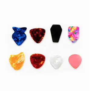 Custom Logo Colorful Celluloid Guitar Pick Plectrums For Bass