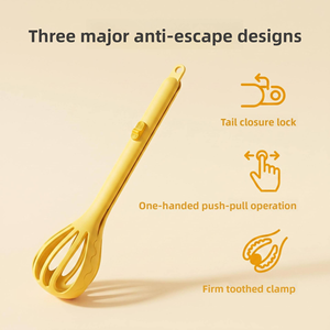 Pince de queue anti-évasion pour hamster, respectueuse des griffes, conception antidérapante, en plastique doux, outil de nettoyage <span class=keywords><strong>et</strong></span> d'alimentation pour rongeurs - Product Image 3
