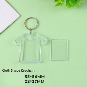 Porte-clés en acrylique personnalisés de formes variées, pendentifs souvenirs personnalisés pour sacs, cadeaux promotionnels en gros - Product Image 3
