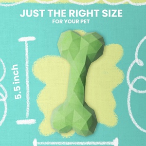 Os interactif en peluche et TPR à double matériau, directement de l'usine, pour la santé dentaire des mâcheurs agressifs - Product Image 4