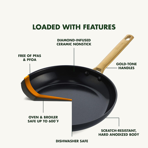 10 Piece Cooking Pots Glass Lids Bakelite Handles Dishwasher Oven Safe for Gas <b>Induction</b> Stoves Ceramic <b>Cookware</b> <b>Set</b> - Product Image 3