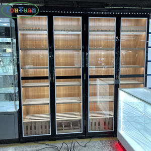 Large spanish cedar wood cigar display cabinet smoke shop display cabinets humidor cigar humidifier cabinet for dubai