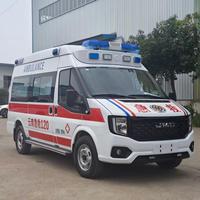 Ambulance d'urgence JMC pour hôpital, ambulance médicale de surveillance et de sauvetage des patients avec 4 bouteilles d'oxygène de 40L