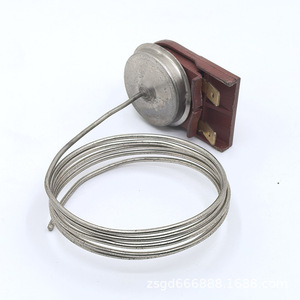 Thermostat capillaire WY138-11S, interrupteur de contrôle de température 50-135 degrés, protection contre la surchauffe, coque en aluminium, cuivre - Product Image 5