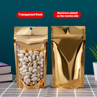 Sacs d'emballage alimentaire transparents opaques en plastique avec fermeture éclair, personnalisables, pour épices, bonbons et autres produits, type pochette verticale.