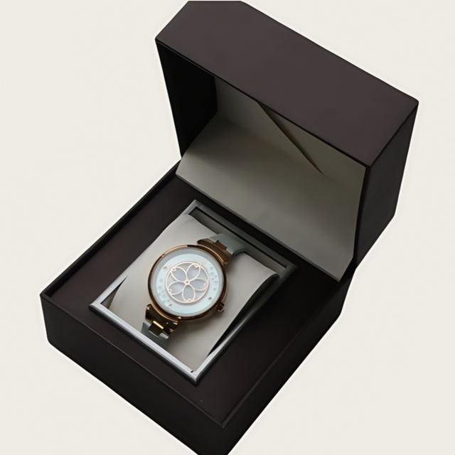 Brown PU Leather Watch Box for Men Square Shape for Wrist Watches Italy Style Watch Case Packaging Boxes