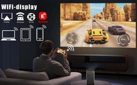 Proyector de Video 4K-Láser 1080P Portátil 3D para Cine en Casa, Mini Proyector de Tiro Corto para Juegos, Teléfono, Películas Inalámbricas y Exteriores