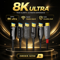 Câble HDMI à Fibre Optique 8K 100 pieds 10m 15m Haute Qualité Vente Directe Usine Câble HDMI Optique Actif AOC Prise en Charge de la Longueur Personnalisée