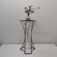 Support à fleurs en métal doré haut de gamme pour mariage, fête, événement, décoration de table, centre de table pour mariage, centro de mesa para boda