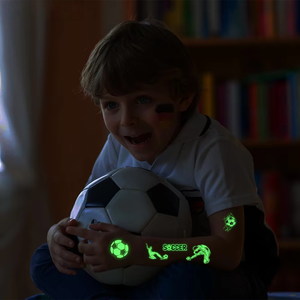 Adesivi per <span class=keywords><strong>Tatuaggi</strong></span> Temporanei Luminosi a Tema Calcio USA Canada Messico 2026, Impermeabili, per Viso e Corpo - Product Image 2