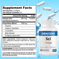 Complément alimentaire en capsules pour la santé du nerf sciatique OEM ODM, Sciatic Ease, contient du complexe de vitamines B, complément alimentaire pour adultes