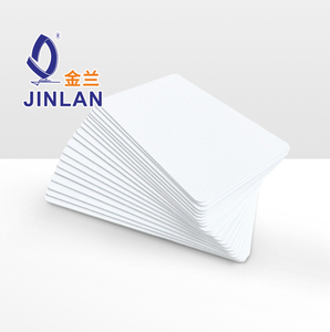 Cartes d'identité blanches en PVC imprimables avec logo personnalisé JINLAN, 86x54mm, cartes plastiques vierges OEM pour les bureaux d'entreprise, impression de cartes de membre - Product Image 3