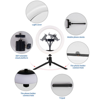Lampu Ring LED 10 Inch Dua Warna untuk Makeup dan Pencahayaan Fotografi, Cocok untuk Selfie, Laris!