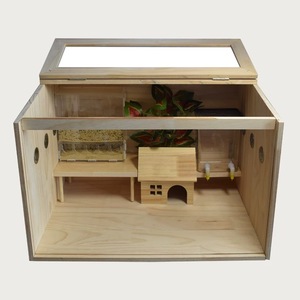 กล่องให้อาหารไก่รูตินทำจาก<span class=keywords><strong>ไม้</strong></span>แข็งใช้เป็นศูนย์บ่มเพาะพิเศษสำหรับสัตว์เลี้ยงหนูแฮมสเตอร์บ้านขนาดเล็กวิลล่า - Product Image 6