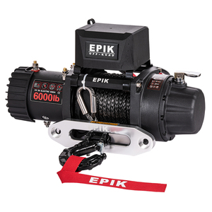 Cabrestante de tambor corto fuerte de freno de cono 2025 6000lb con cuerda sintética para Jeep SUV - Product Image 3