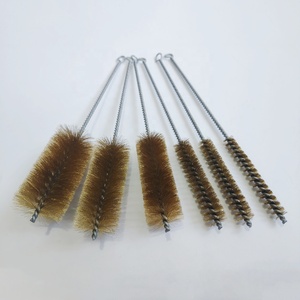 Brosse de <span class=keywords><strong>nettoyage</strong></span> en fil de <span class=keywords><strong>laiton</strong></span> torsadé en spirale pour tubes et chaudières - Product Image 5