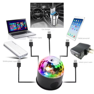 RGB LED disko topu: Bluetooth hoparlör, USB güç, uzaktan kumanda sıcak Mini parti/sahne işık için araba/kulüp/Bar - Product Image 4