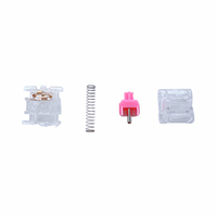 Tecsee Hot Swap PC Top PC Bottom POM Métal Tige Linéaire Miel Pêche Commutateurs 5Pin Gaming Mécanique Clavier Commutateurs