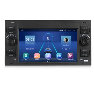 Android Radio Cho Ford Focus 2 Mondeo S C Max Kuga Fiesta Fusion GPS Navigation Xe Đa Phương Tiện Stereo Player Đúp 2Din