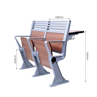 Chaises de théâtre ShanFeng Ultimate pour les ensembles d'école d'église Sièges d'église pliants sectionnels avec tables confortables et pratiques