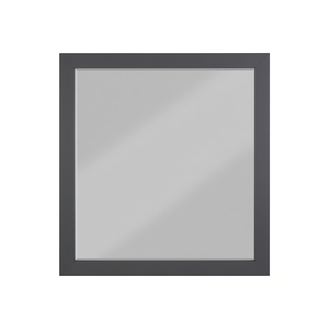 Espejo de pared cuadrado Db Louis Philippe, cristal de 6,0 mm con marco gris oscuro - Product Image 1