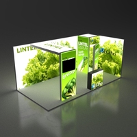 Tissu linteau Led boîte à lumière cadre tissu boîte à lumière stand présentoir salon stand affiche Seg Lightboxes stand d'exposition