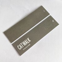 CF-HT161Fashion nouvelles étiquettes suspendues emballage durable accrocher des étiquettes personnalisées pliées en stock de cartes avec logo Texture étiquette volante de luxe