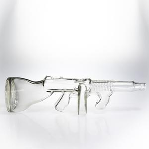 Bouteille en verre design unique de 750ml, bouteille de vin blanc en forme de pistolet <span class=keywords><strong>AK47</strong></span>, carafe à whisky - Product Image 2
