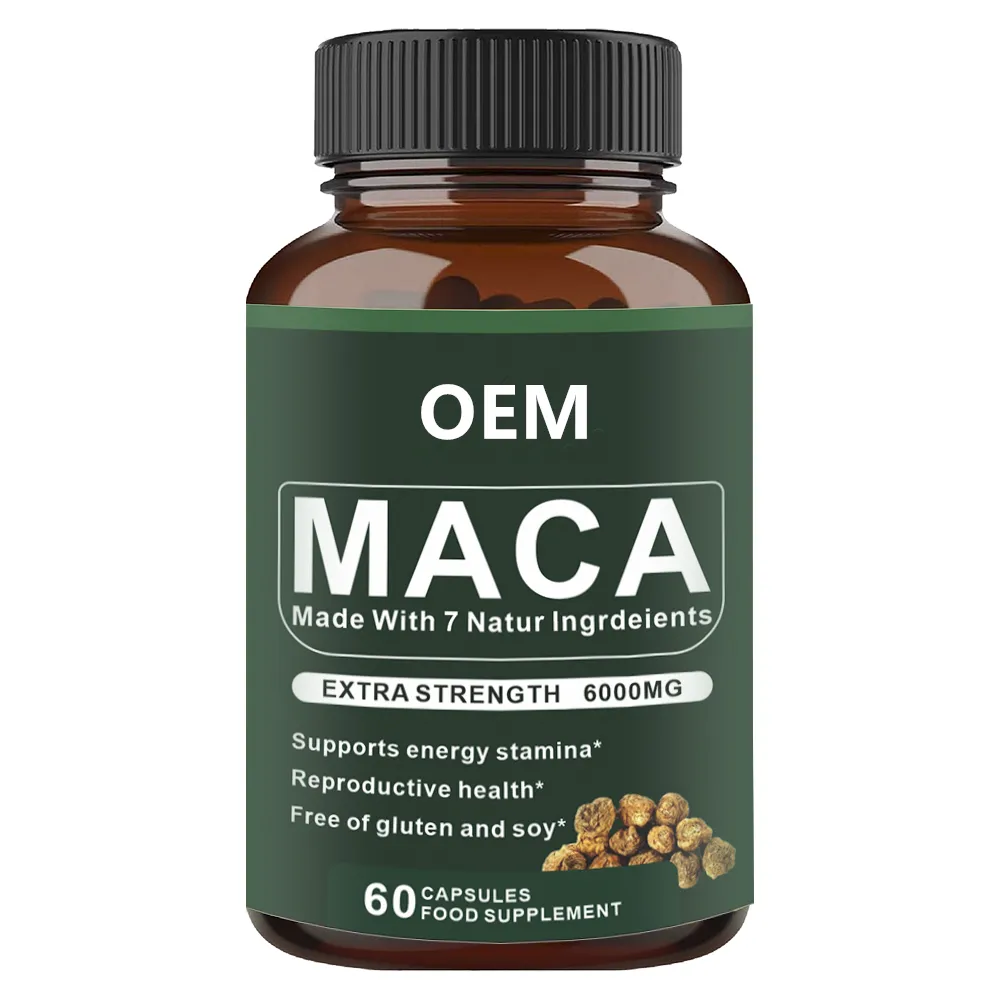 Gesundheitsmittel-Supplement Maca-Arginine Tongkat-Ali-Extrakt Saw Palmetto-Extrakt Testverstärker-Kapseln für Männer Testverstärker Wild-Yam