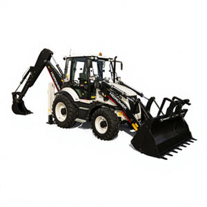 Chargeuse-pelleteuse compacte HMK 62T, chargeuse sur pneus diesel, équipement agricole et de construction, moteur Kubota, moteur EPA, couleur noire, 3500 kg - Product Image 1