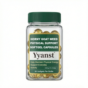 Capsules de soutien physique en gélules souples – Complément à base de plantes Horny Goat Weed – Mélange d'herbes pour aider à maintenir l'énergie quotidienne et l'activité des hommes actifs – OEM - Product Image 1