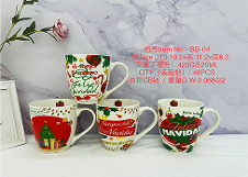 <b>Ceramic</b> <b>Cup</b> 520ML Christmas Design Novelty Gift Mug - Product Image 3