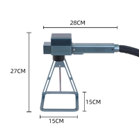 Machine de marquage laser à fibre optique portable 20W/30W/50W, mini graveur laser à fibre, version à brancher/en batterie