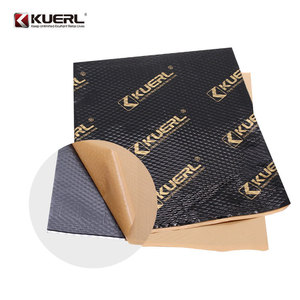 Feuille d'insonorisation Kuerl en caoutchouc butyle 2,5 mm noir et or pour voiture, matériau de réduction du bruit automobile - Product Image 1